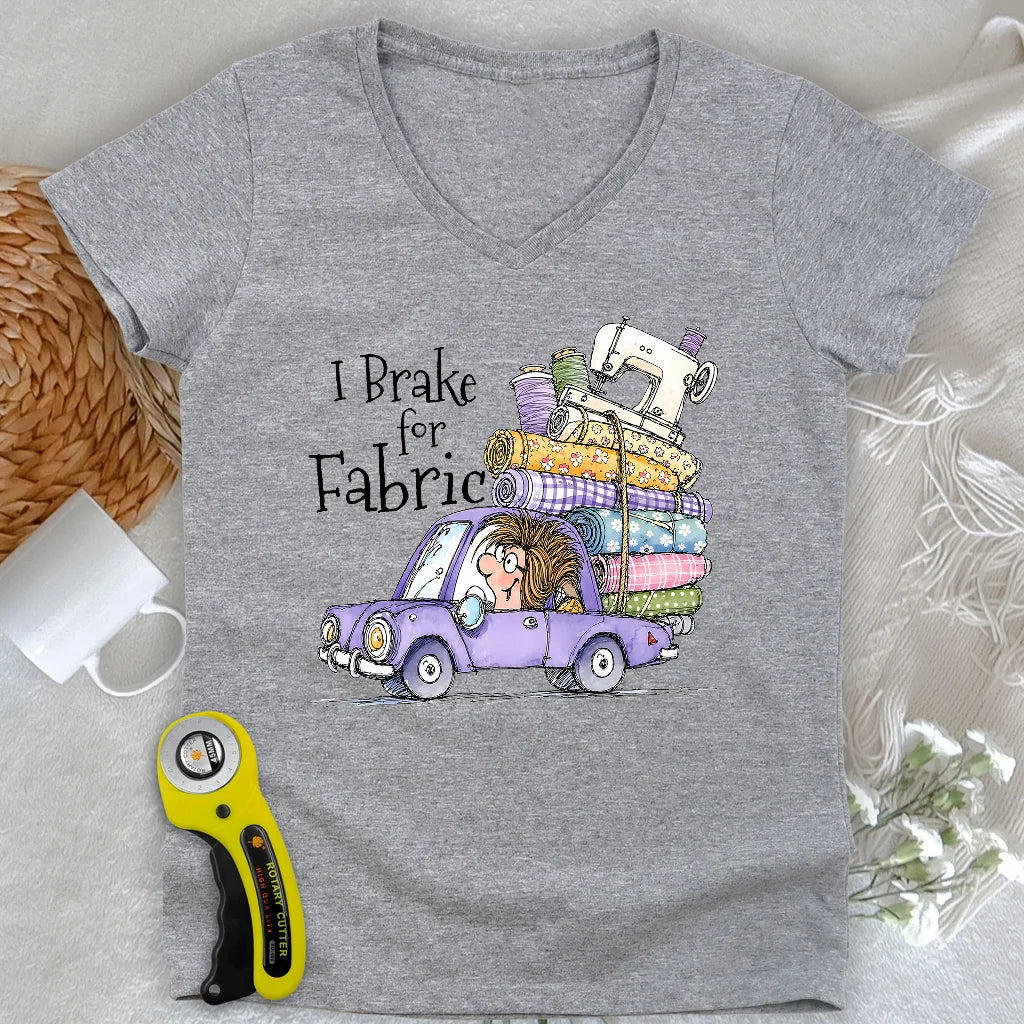 Brake for Fabric Lady V-neck
