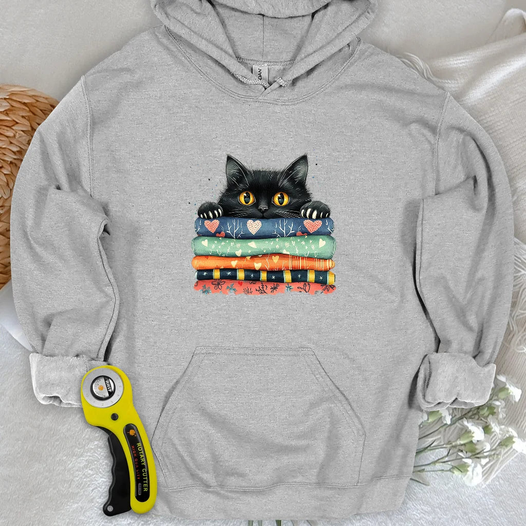 Sweat à capuche « Chat sur le tissu »