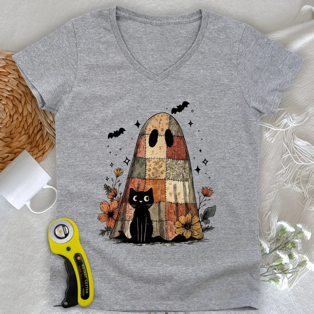Cat & Phantome Lady V-neck