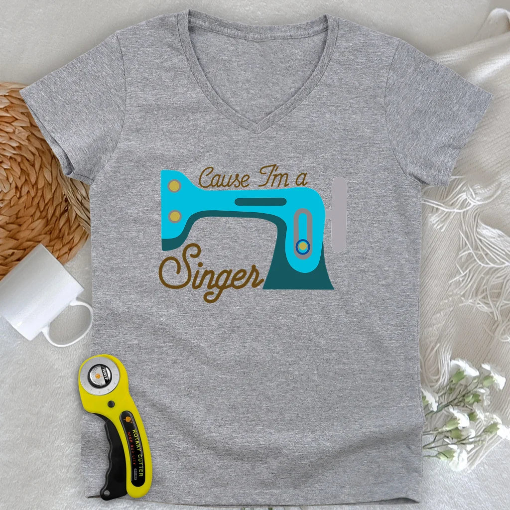 Cause I'm a Singer Lady V-neck