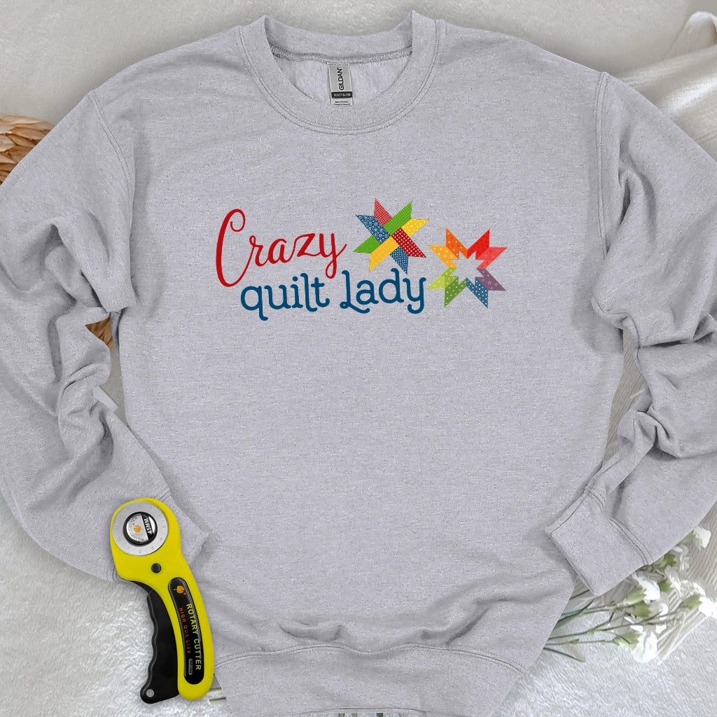 Crazy quilt lady Sweatshirt