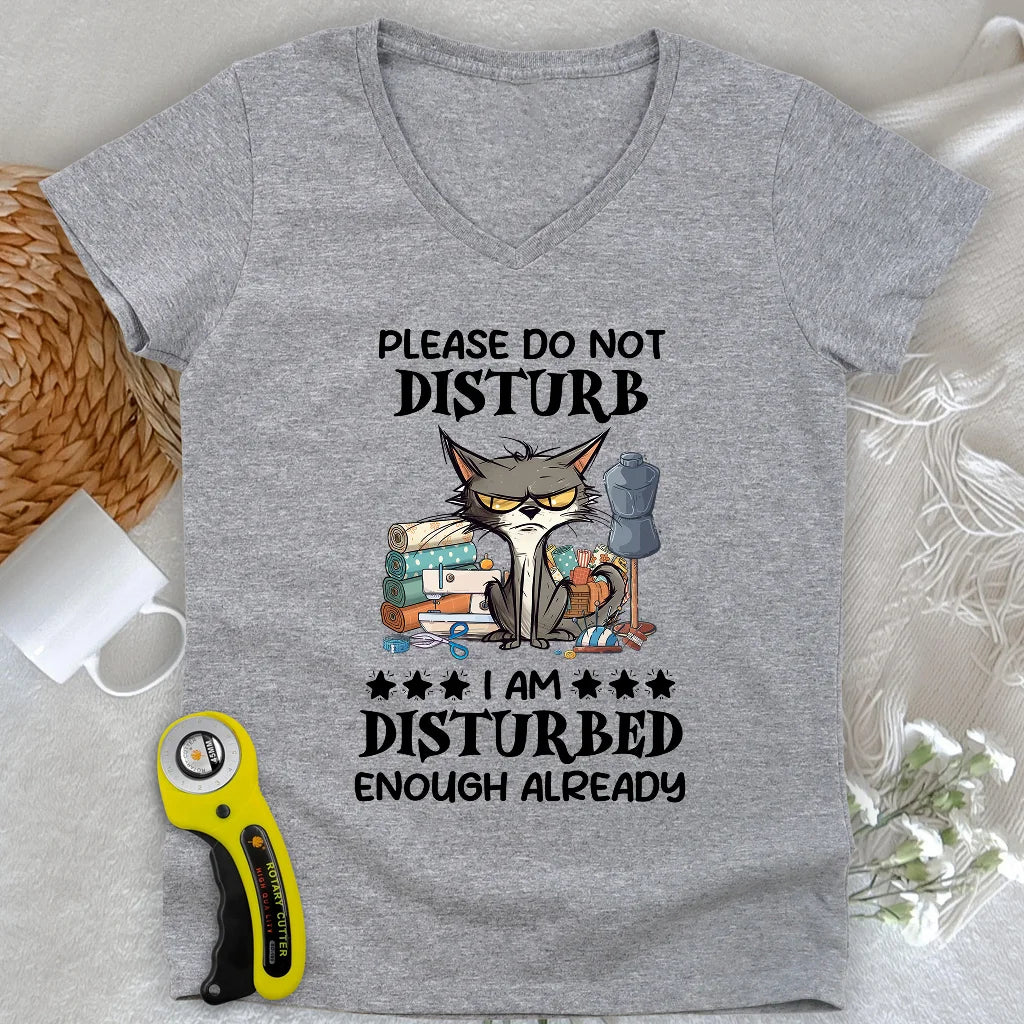 Disturbed Lady V-neck