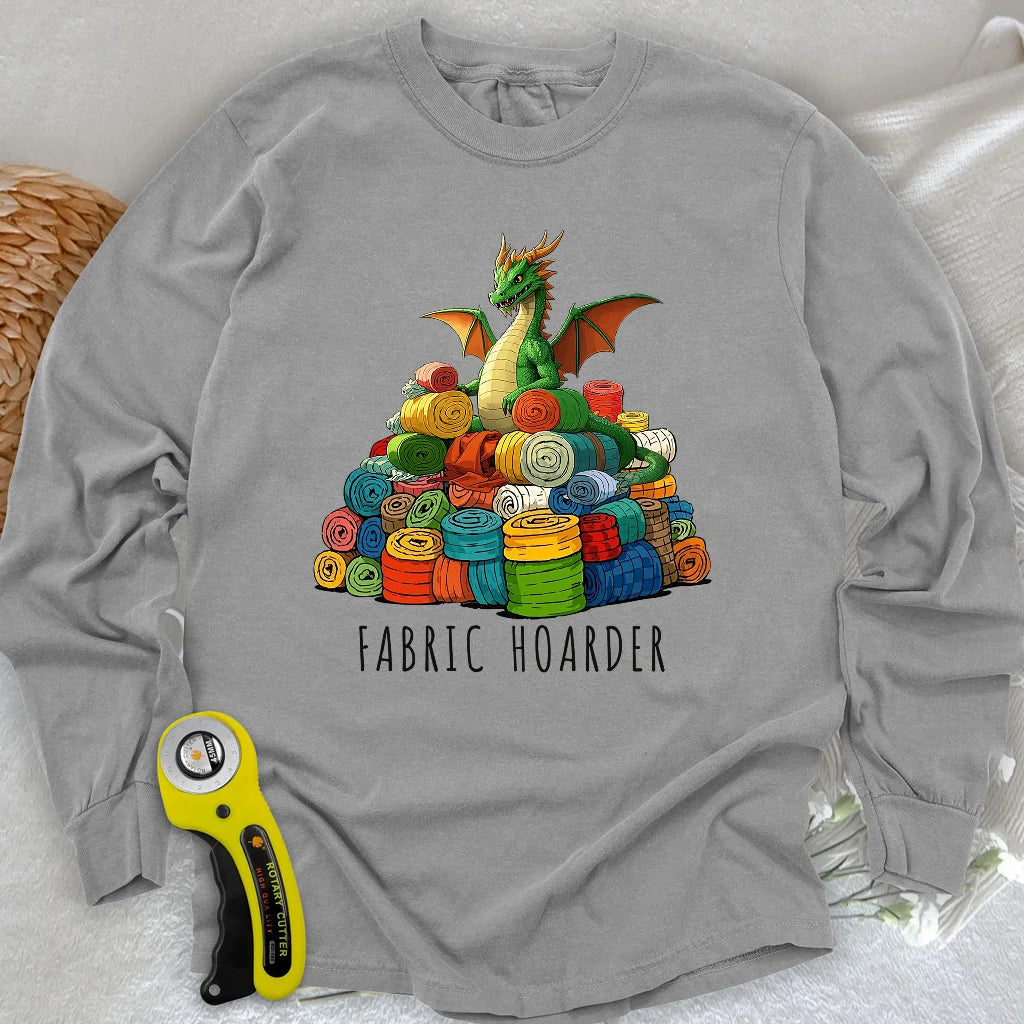 Langarm-T-Shirt "Dragon Fabric Hoarder"