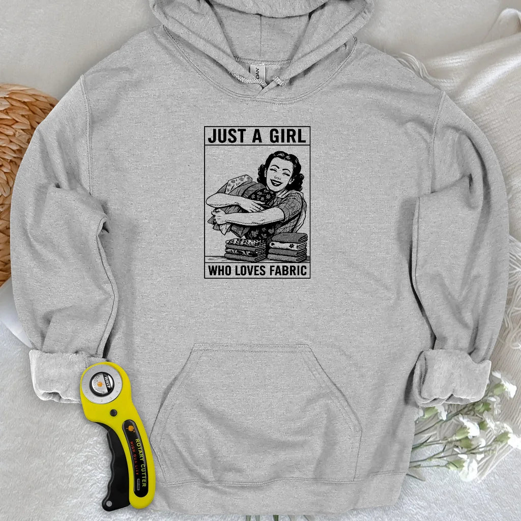 Sweat à capuche pour fille en tissu