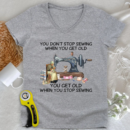 Forever Sewing Lady V-neck