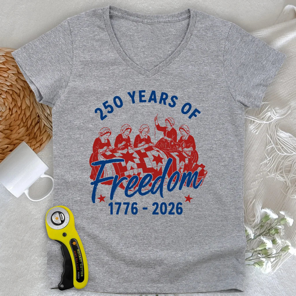 Freedom Quilting Bee Lady V-neck