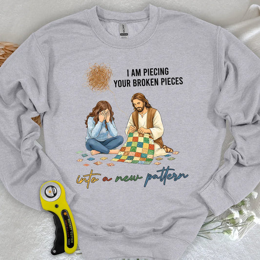 God Piecing Broken Pieces Sweatshirt
