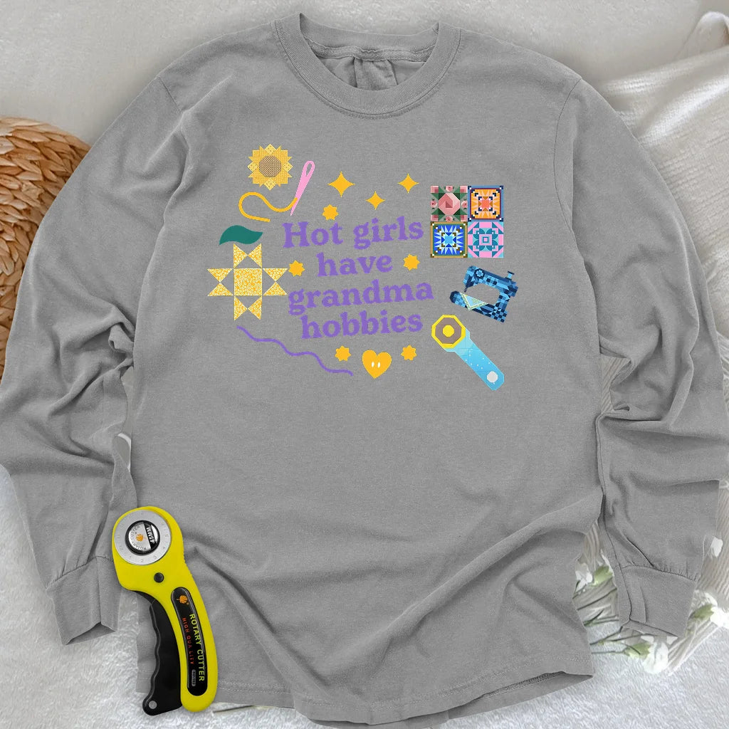 Grandma Hobbies Long Sleeve T-shirt