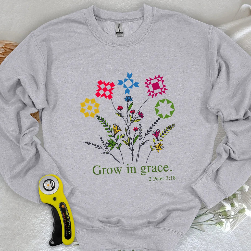 Sweat-shirt Grandir dans la grâce