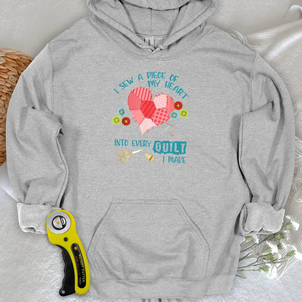 Heartstitched Quilt Love Kapuzenpulli