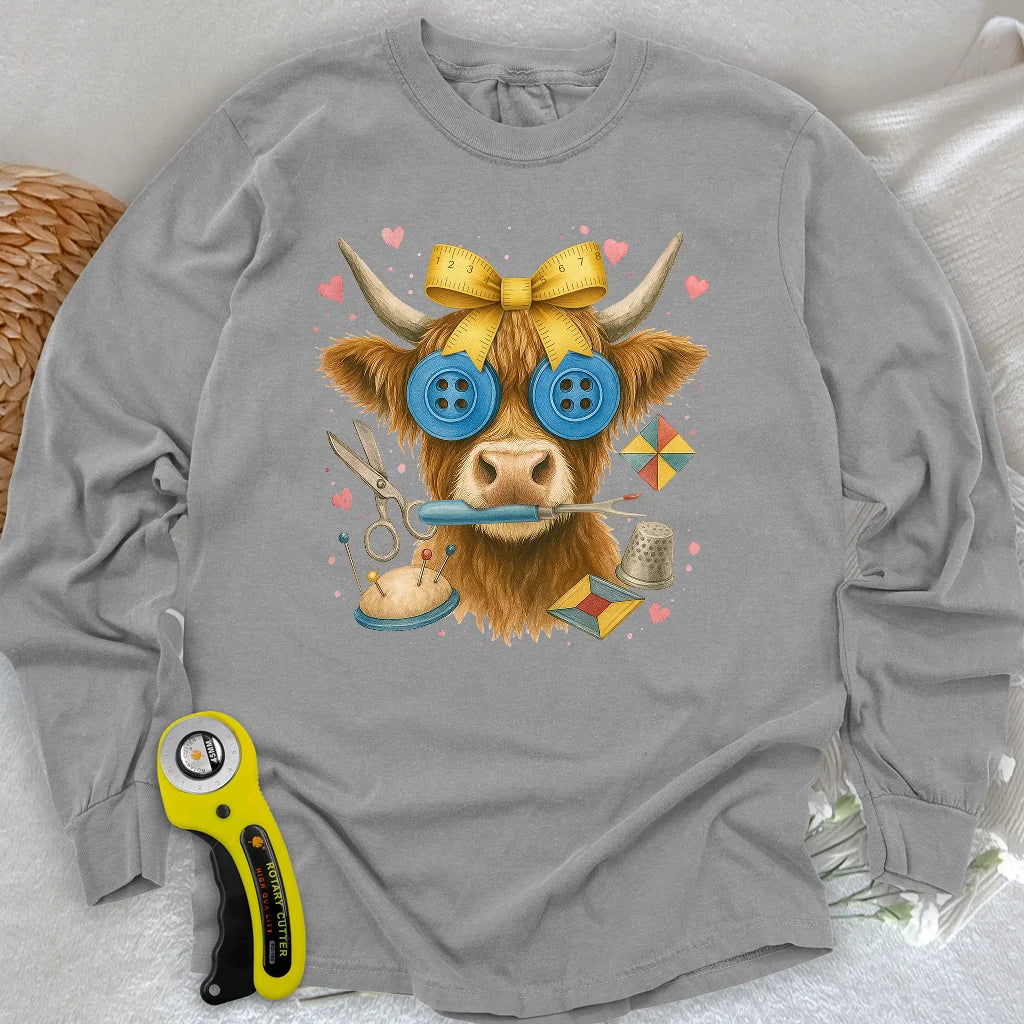 Hochlandrind Langarm-T-Shirt
