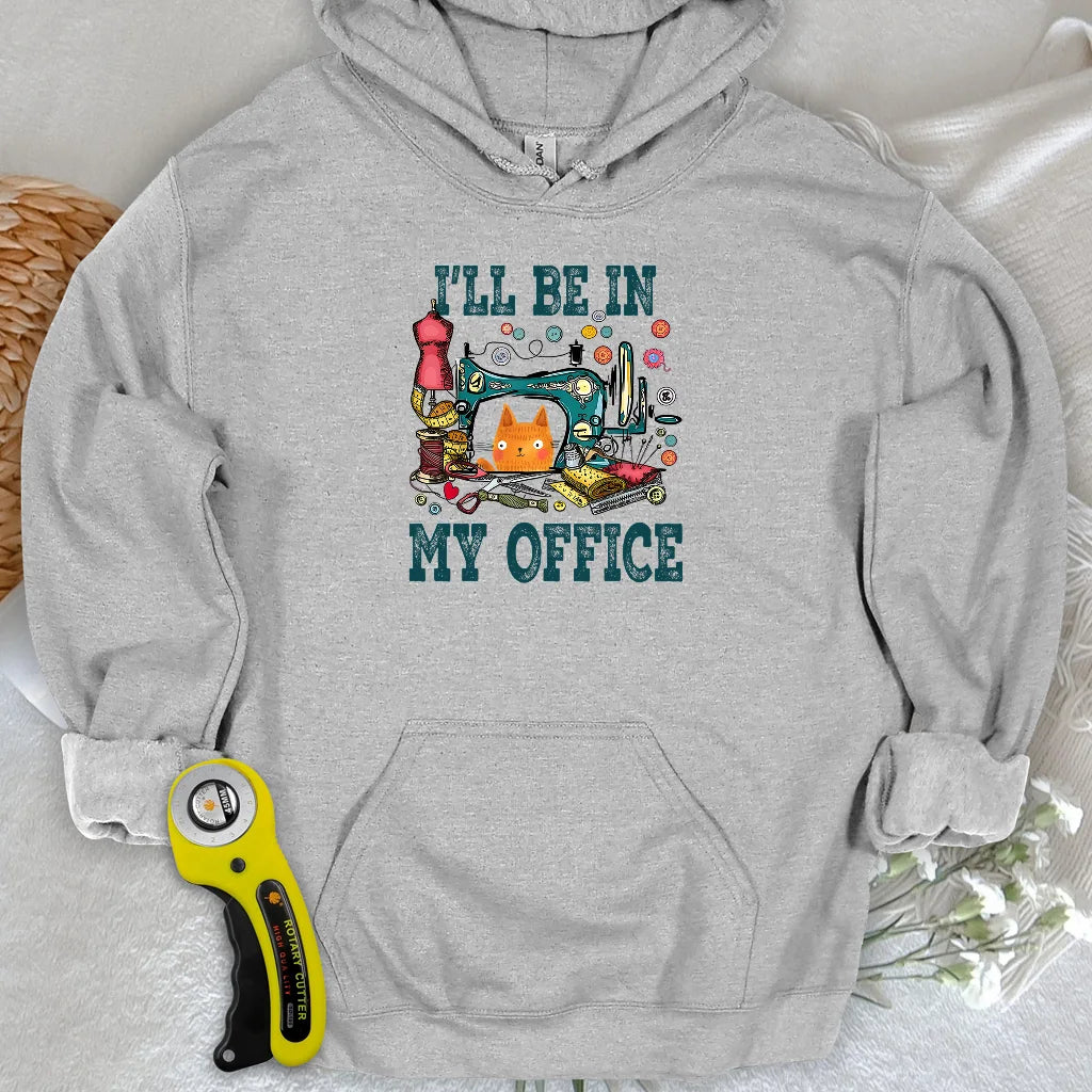 Ich bin in meinem Büro-Kapuzenpulli