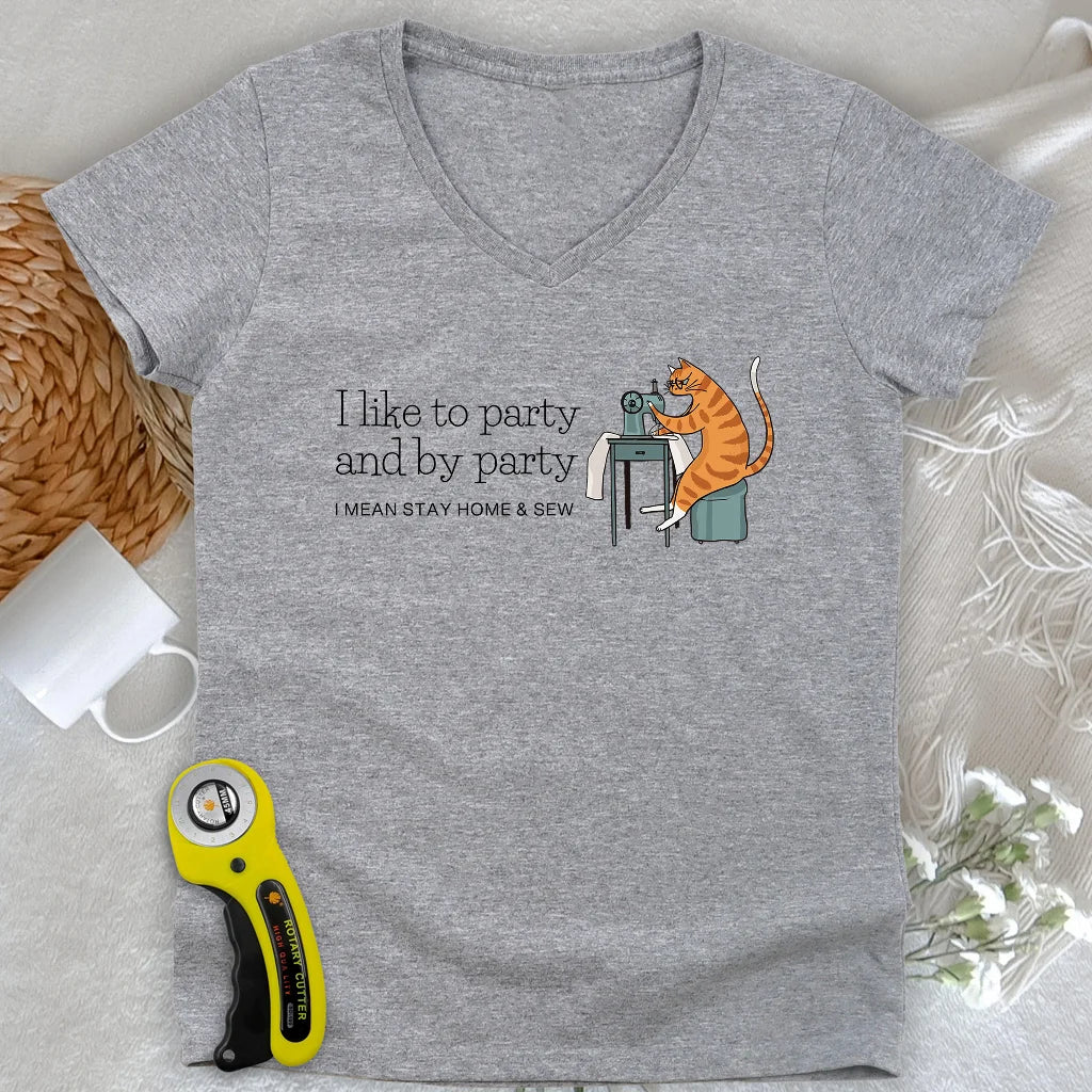 I like Party Lady V-neck