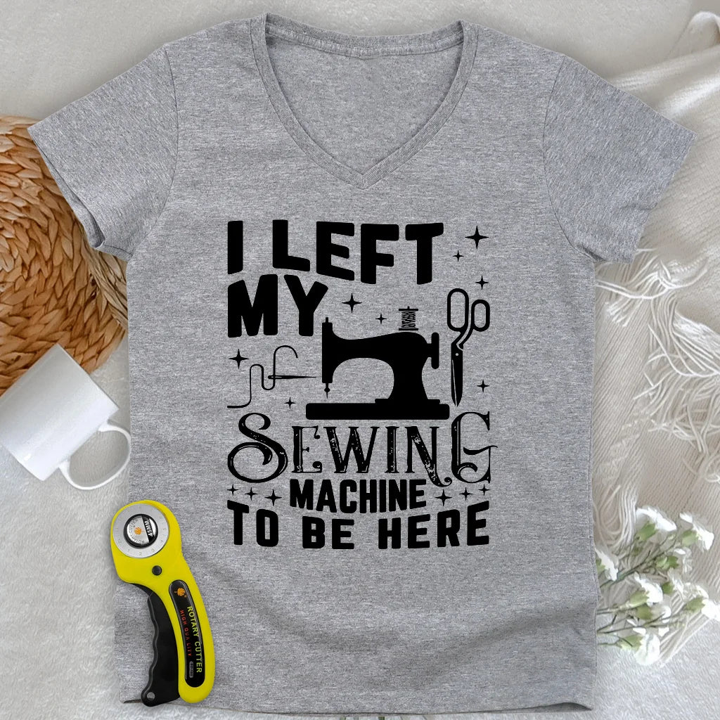 Left Be Here Lady V-Neck