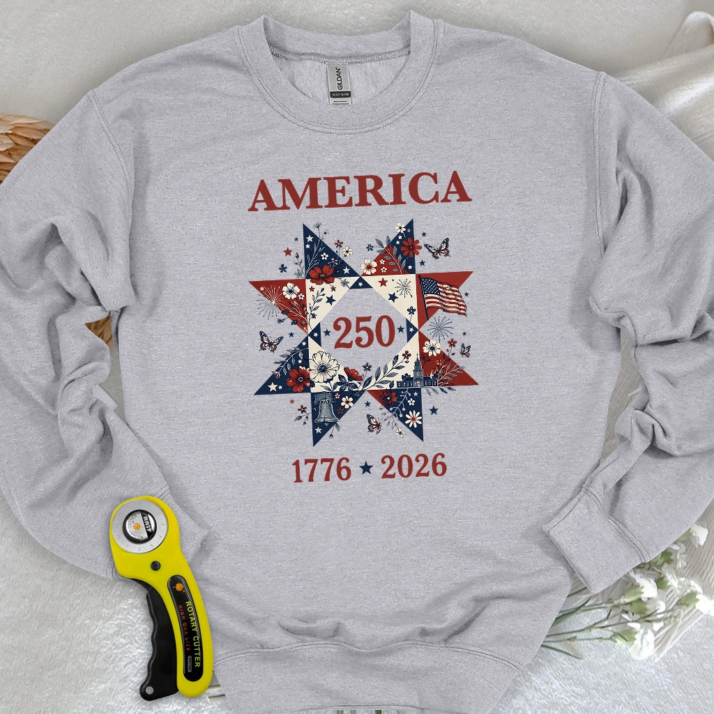 Liberty In Bloom Quilt Sweatshirt