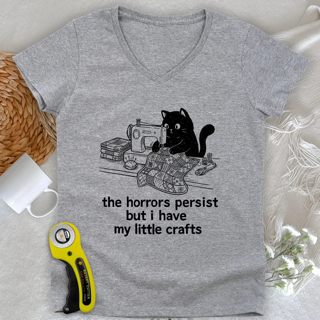 Little Crafts contre le monde - Col en V pour femme