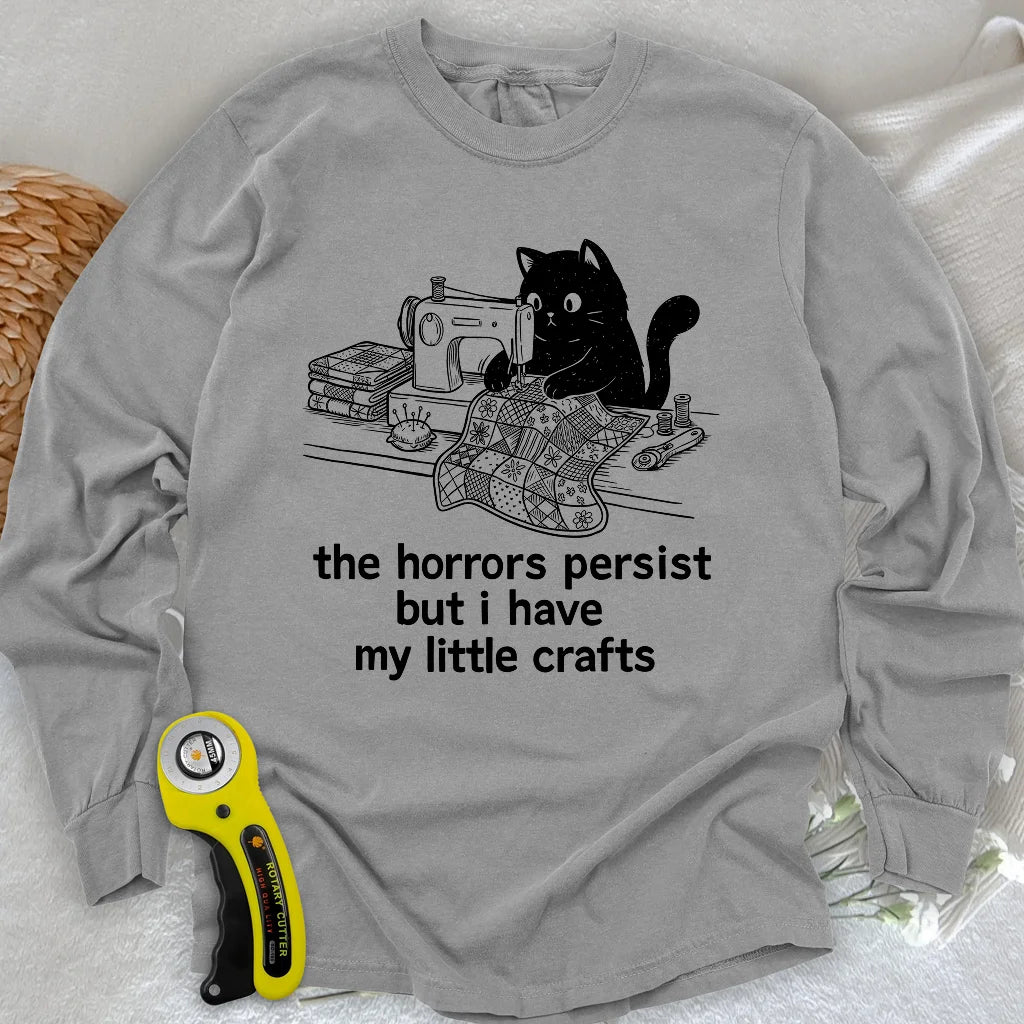 Little Crafts vs. The World Langarm-T-Shirt
