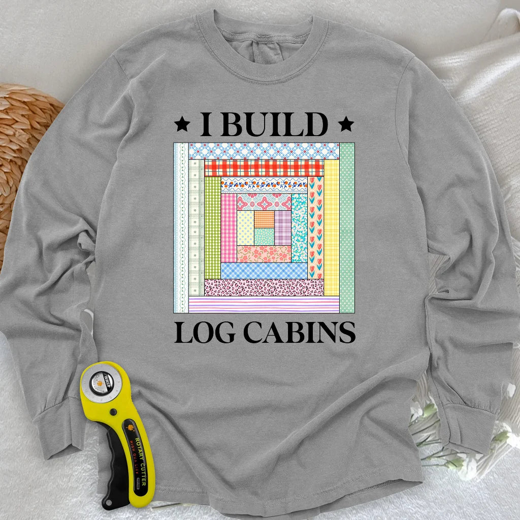Log Cabin Builder Long Sleeve T-shirt