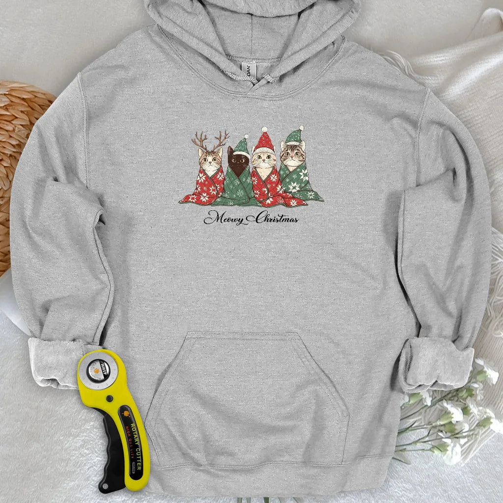 Meowy Christmas Hoodie