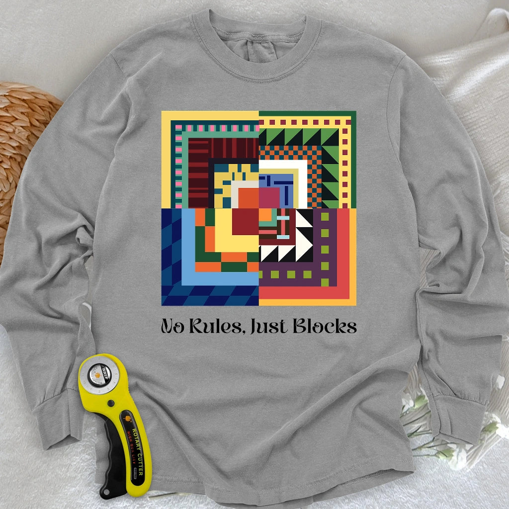 Modern Quilter Geist Langarm-T-Shirt