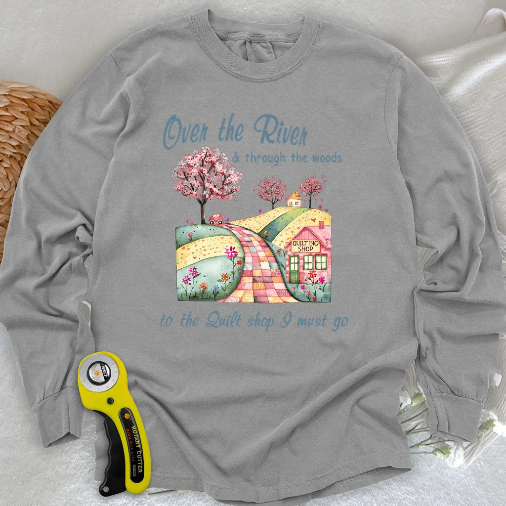 Langarm-T-Shirt "Über dem Fluss"