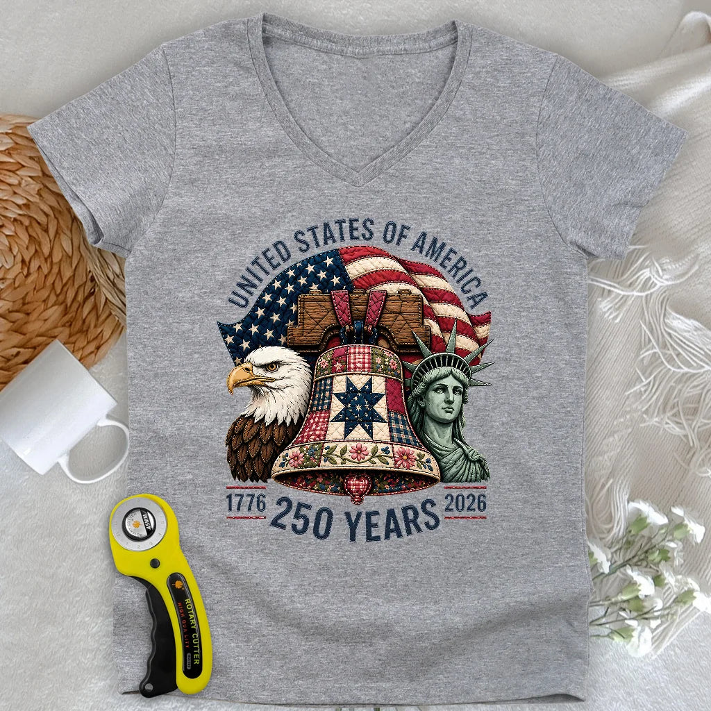 Patched With Pride Lady V-neck
