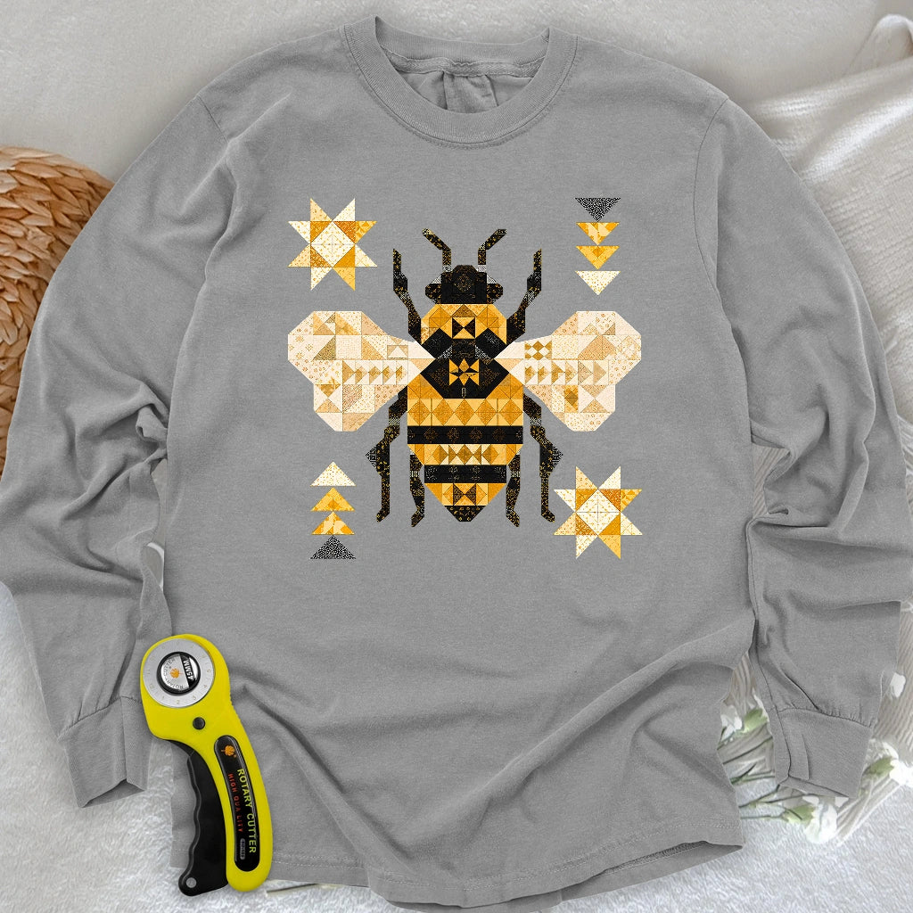 Patchwork Bee Long Sleeve T-shirt
