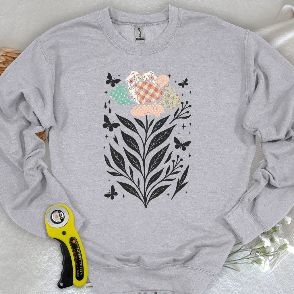 Sweat-shirt Patchwork Bloom