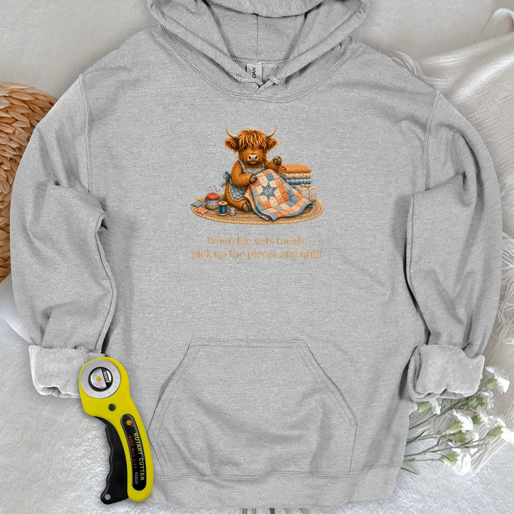 Pieces and Quilt Hoodie