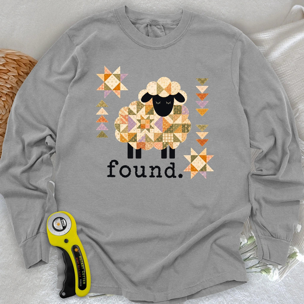 Psalm 23 Patchwork Sheep Long Sleeve T-shirt