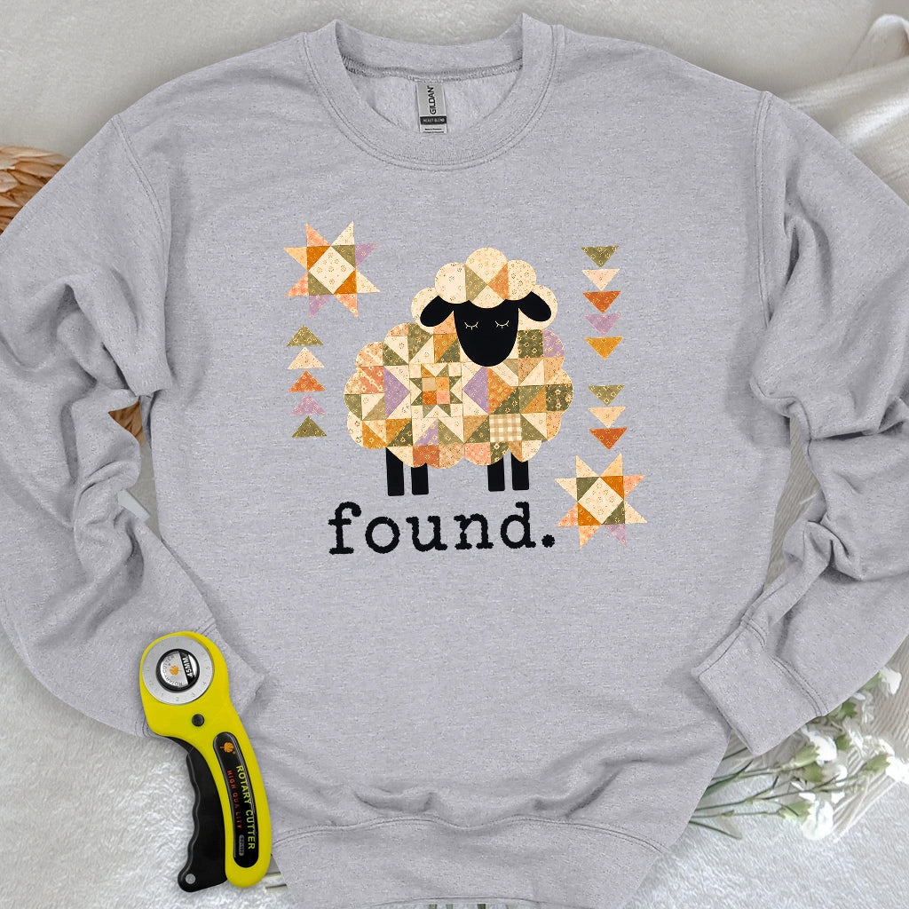 Psalm 23 Patchwork Sheep Sweatshirt