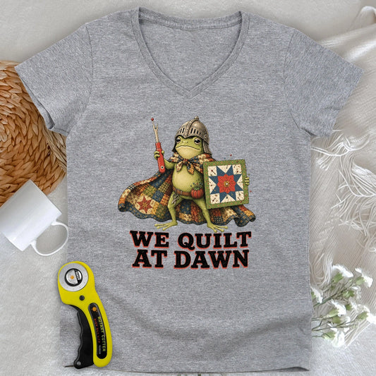 Quilt at Dawn Lady V-neck
