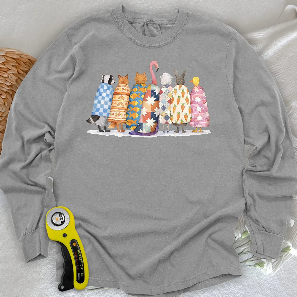 T-shirt matelassé à manches longues Quilted Souls
