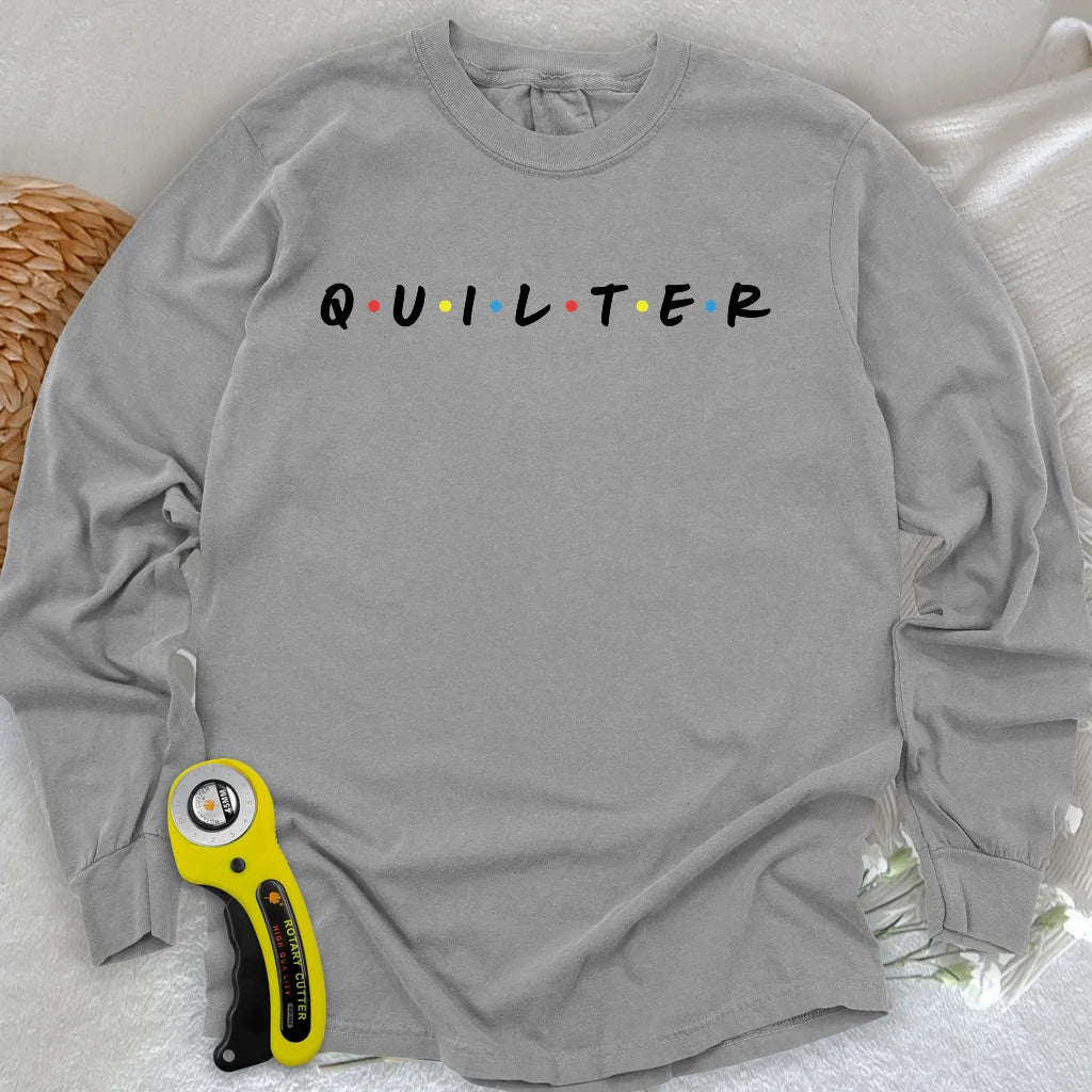 Quilter-Freunde Langarm-T-Shirt
