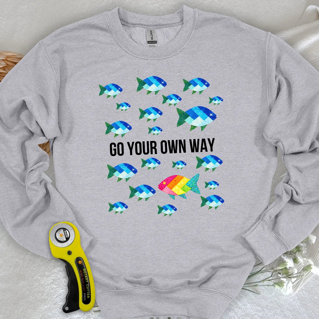 Quilter Individualität Sweatshirt