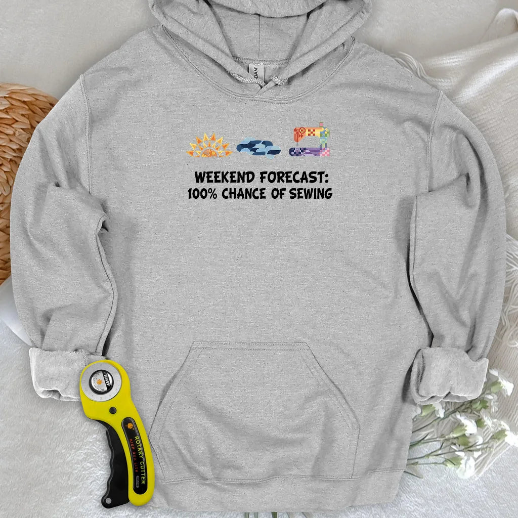 Sweat à capuche « Quilter Weekend Forecast »