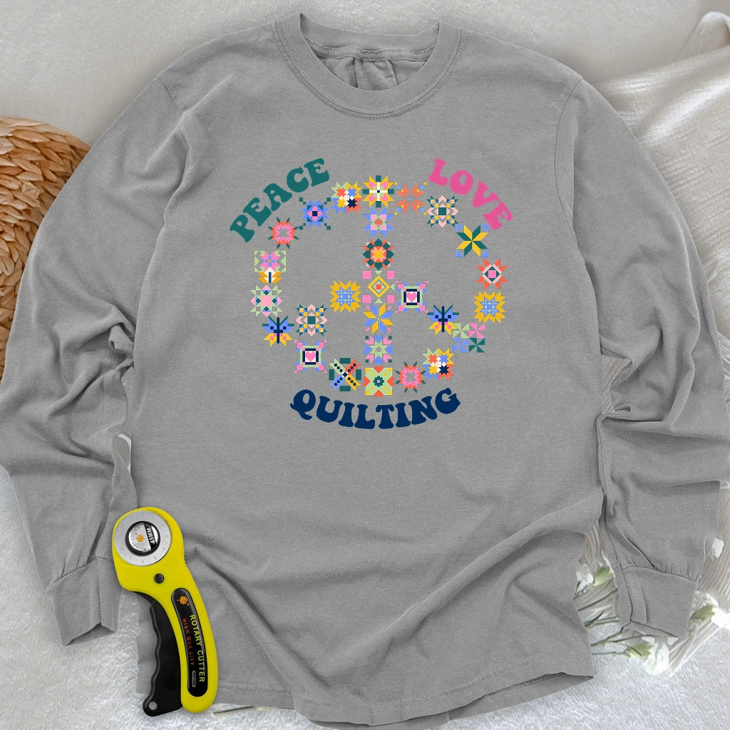 Quilting Brings Peace Long Sleeve T-shirt