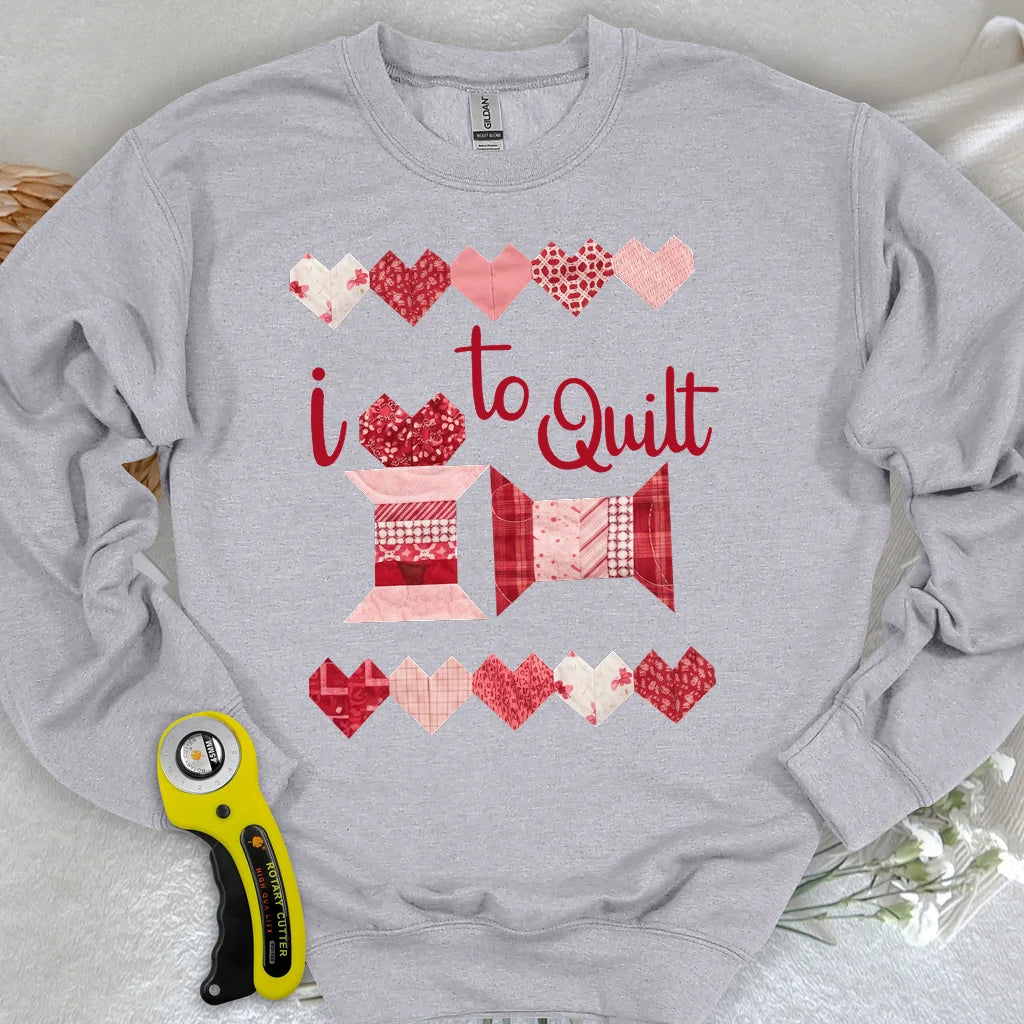 Quilting-Liebe Sweatshirt