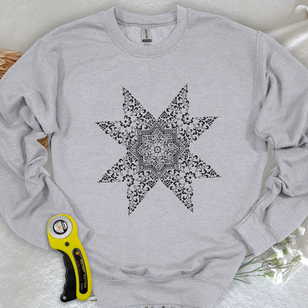 Sweat-shirt Mandala de courtepointe