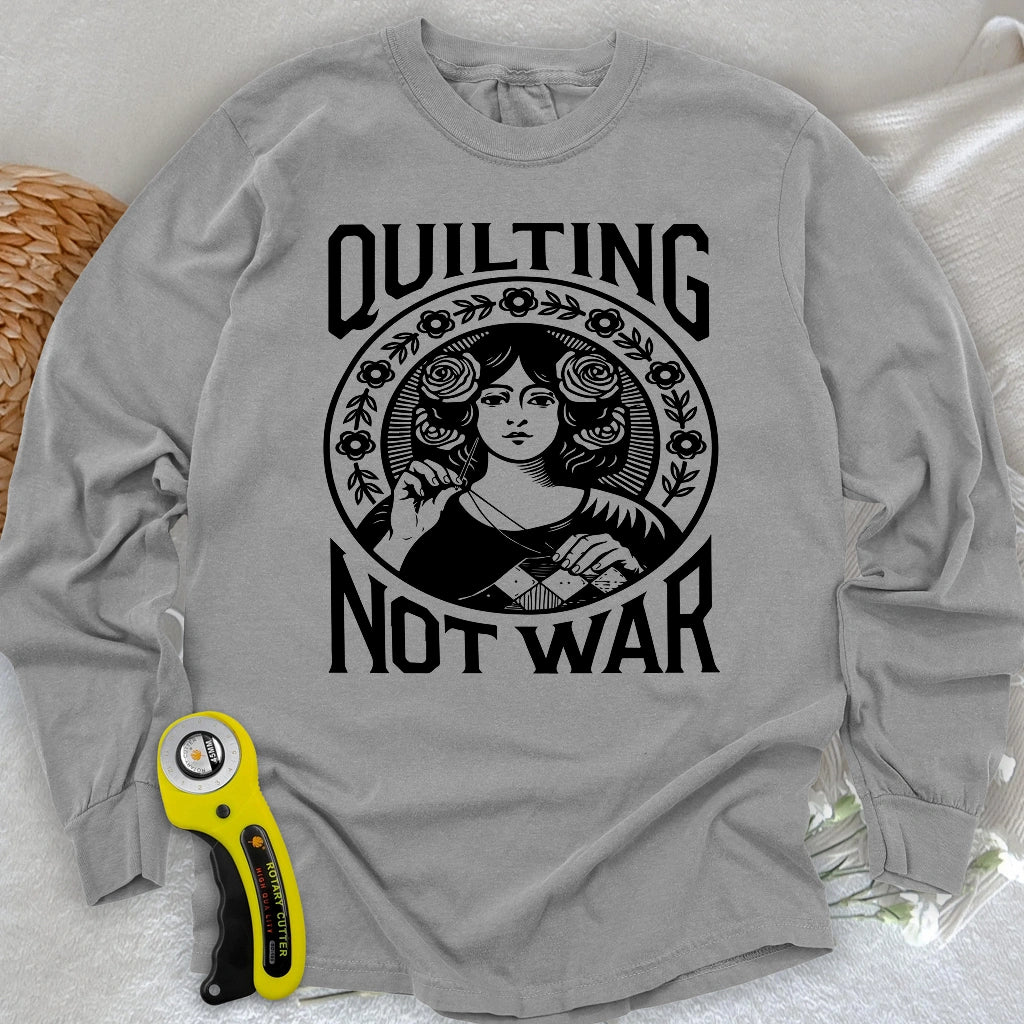T-shirt manches longues Quilting Not War