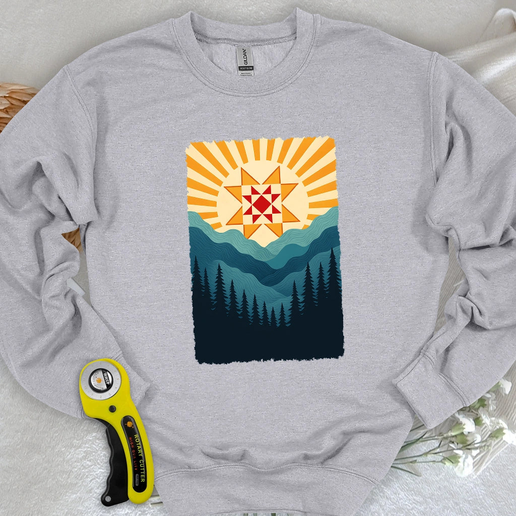 Quilting Sun Sweatshirt