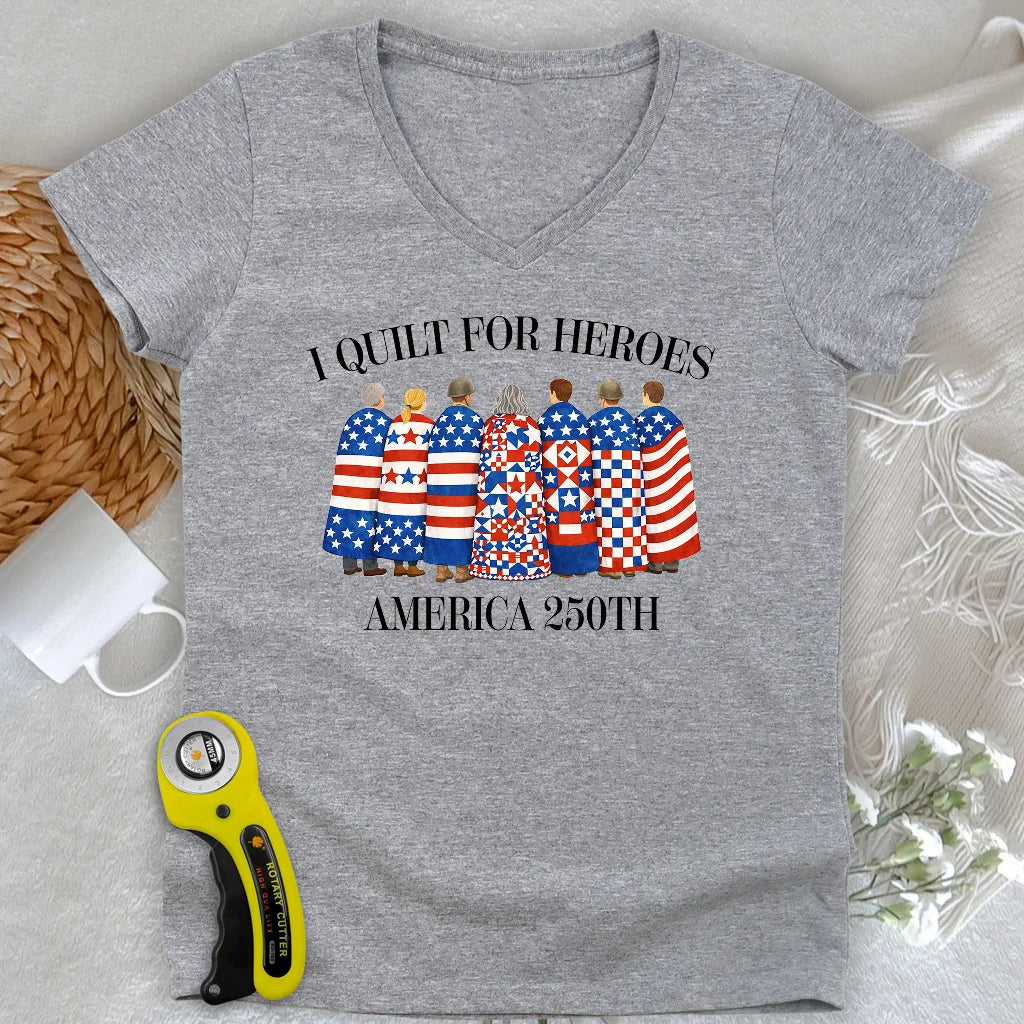 Quilts of Honor Femme Col en V