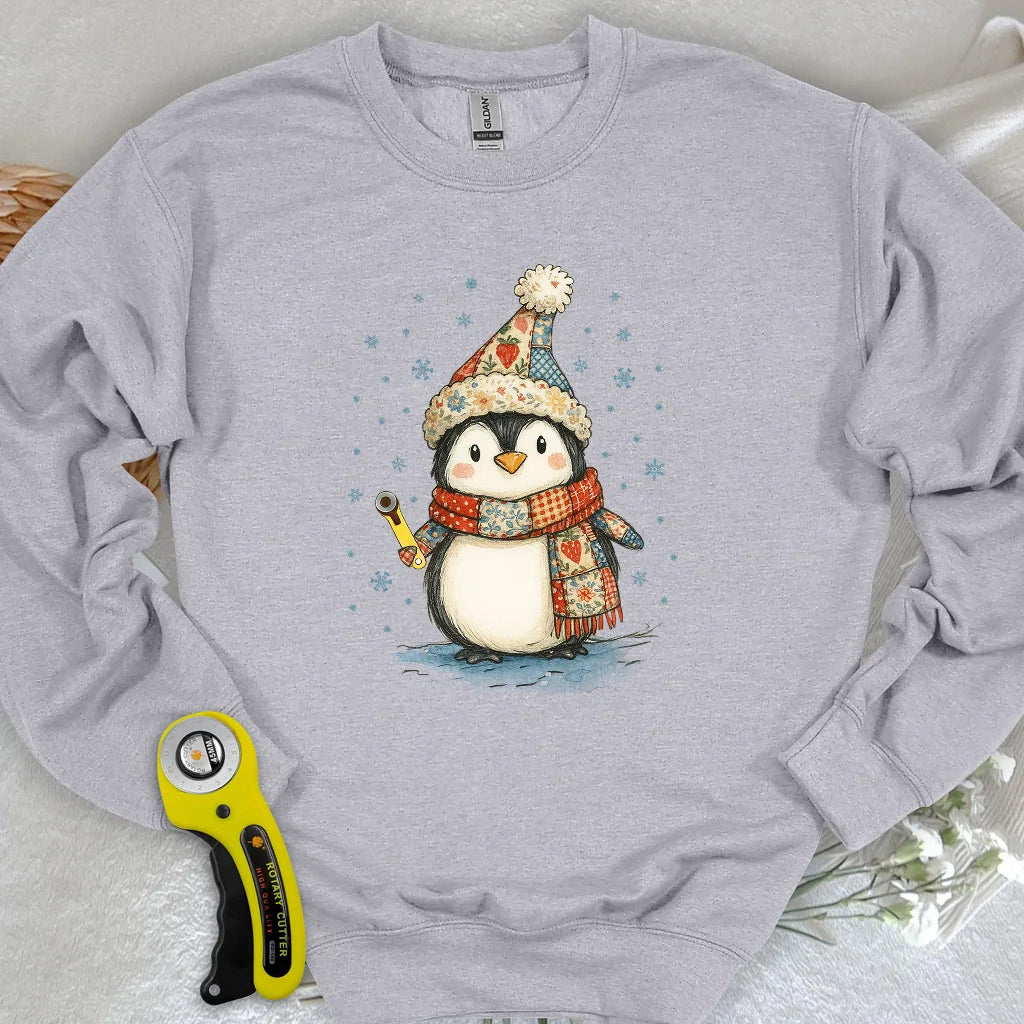 Quilty Little Penguin Sweatshirt