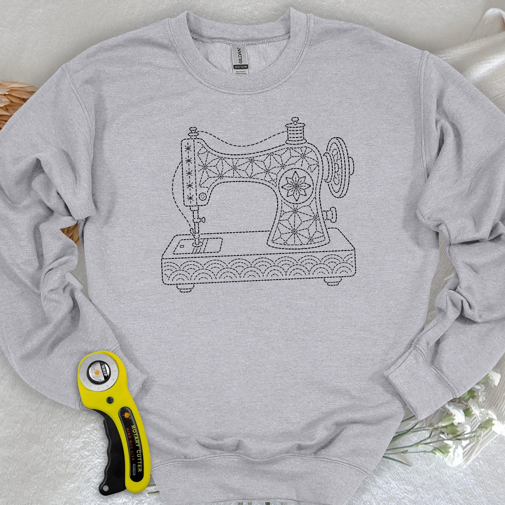 Sashiko Sewing Machine Sweatshirt