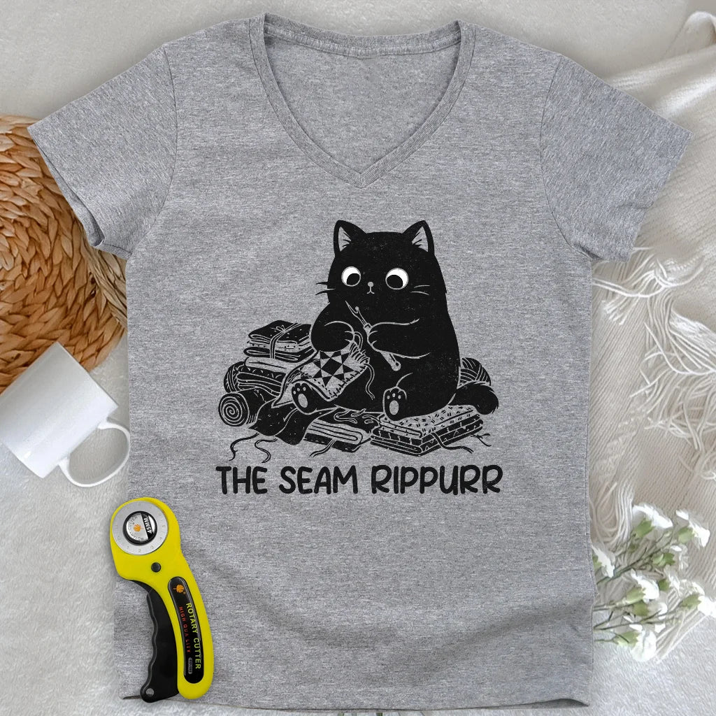 Seam Rippurrr Lady V-neck