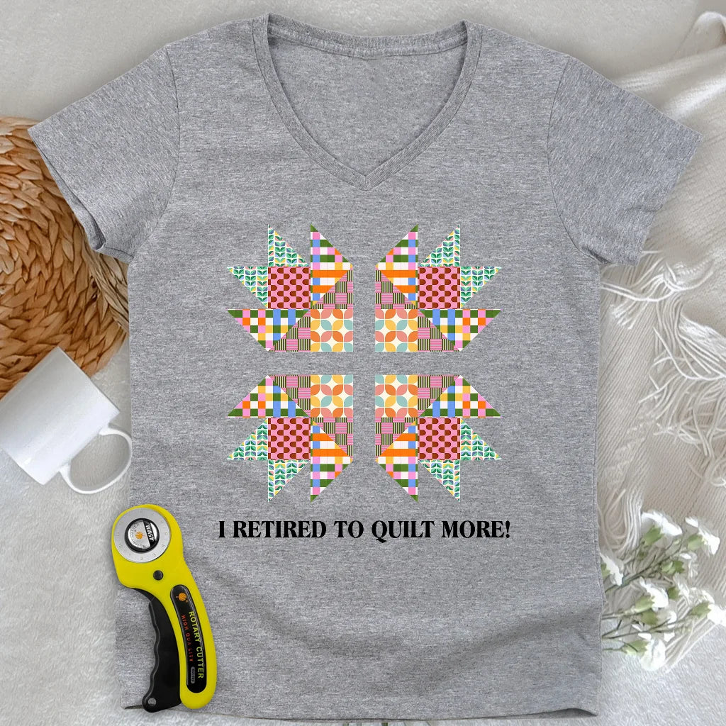 Sew Full-Time Lady V-neck