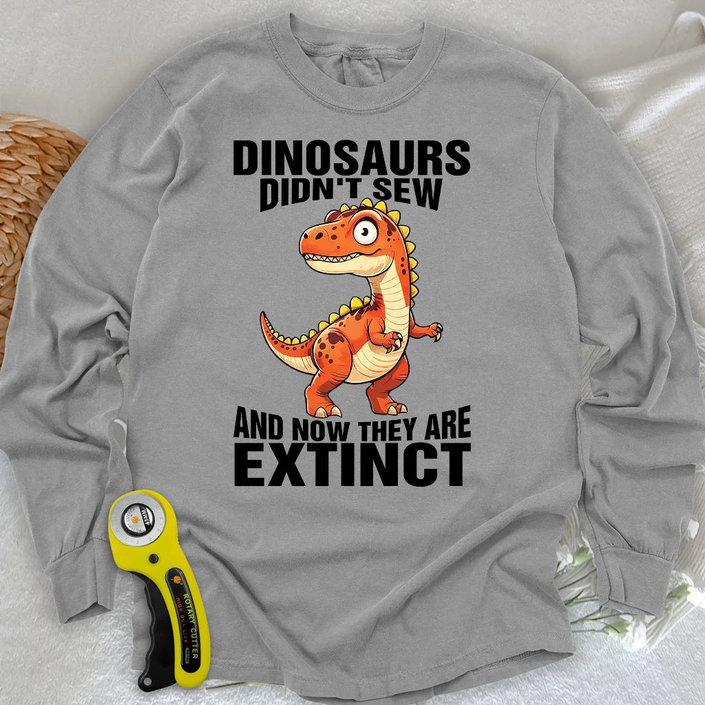 Nähen Aussterben Langarm-T-Shirt