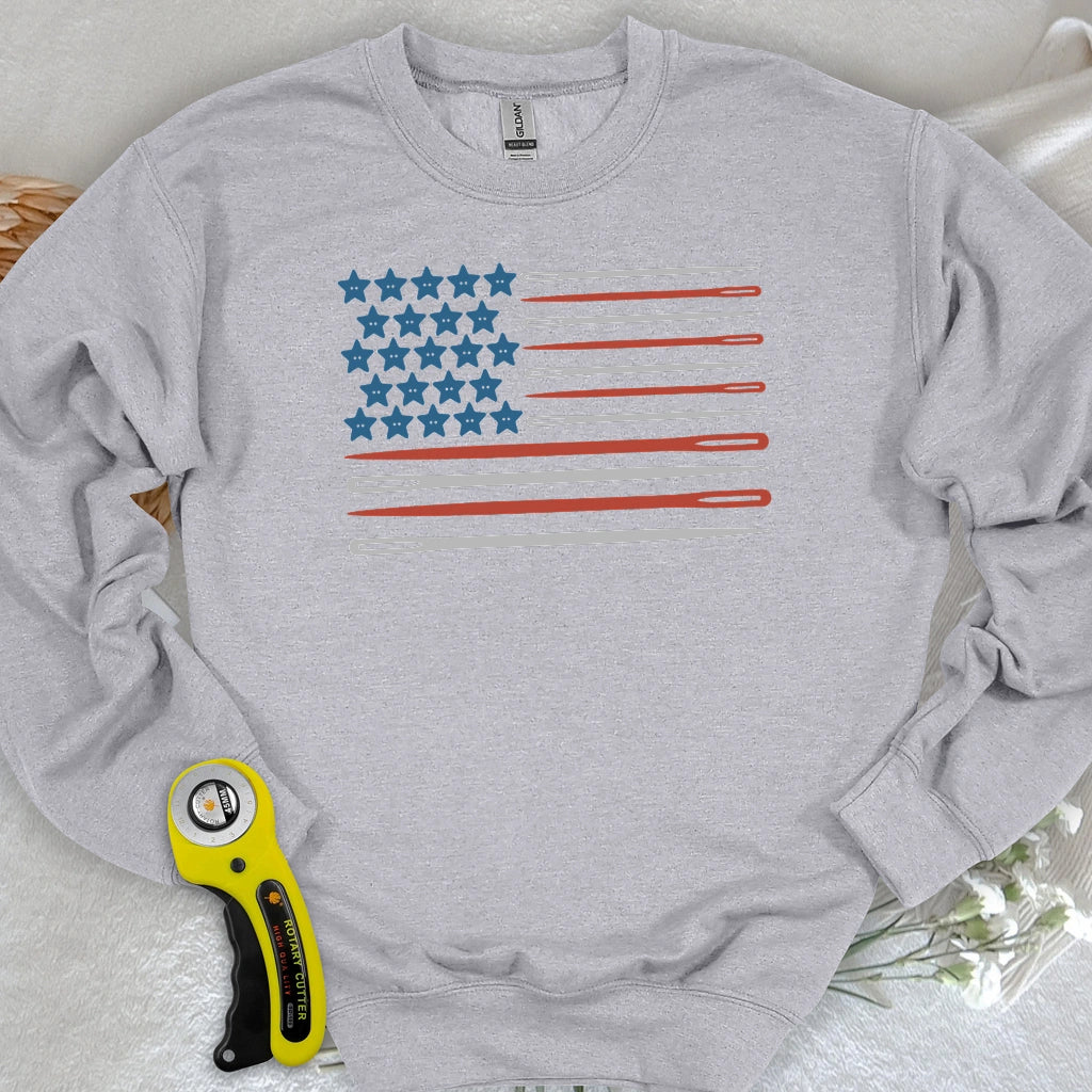 Sewing Flag Sweatshirt