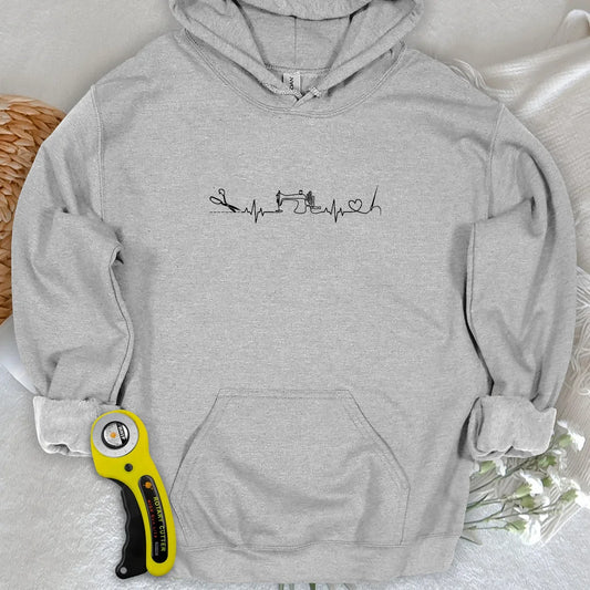 Sewing Heartbeat Hoodie