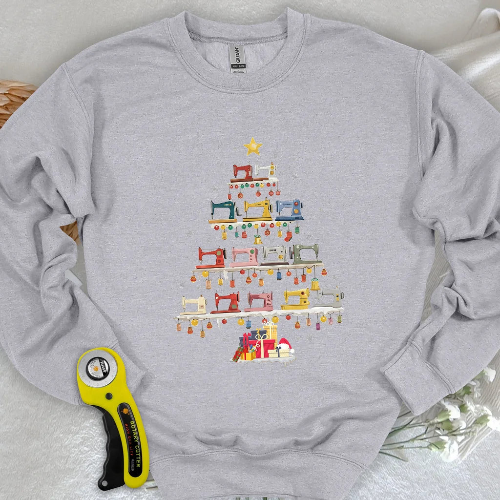 Sweat-shirt Arbre Machine à Coudre